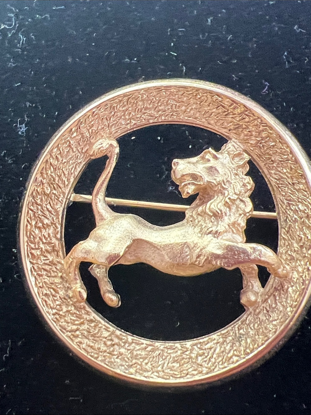 Vintage Crown Trifari Leo Zodiac Brooch